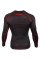 Компрессионная футболка Venum Contender 3.0 Compression T-shirt Long Sleeves Black/Red
