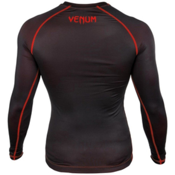 Компрессионная футболка Venum Contender 3.0 Compression T-shirt Long Sleeves Black/Red