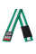 Детский пояс для кимоно Peresvit BJJ Belt Kid's Green White Stripe