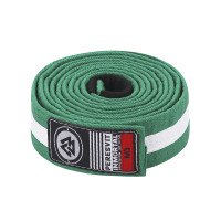 Детский пояс для кимоно Peresvit BJJ Belt Kid's Green White Stripe