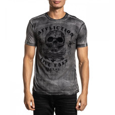 Футболка Affliction Garage Dusk SS Tee Silver
