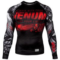 Рашгард Venum Koi 2.0 Rashguards Long Black White