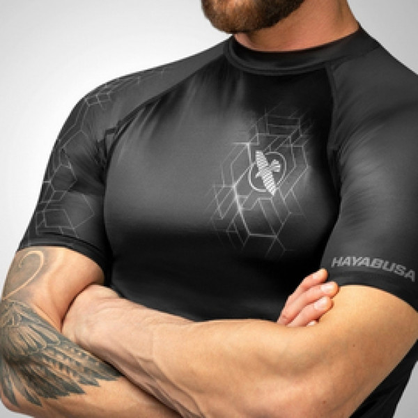 Рашгард Hayabusa Geo Short Sleeve Rashguard Grey