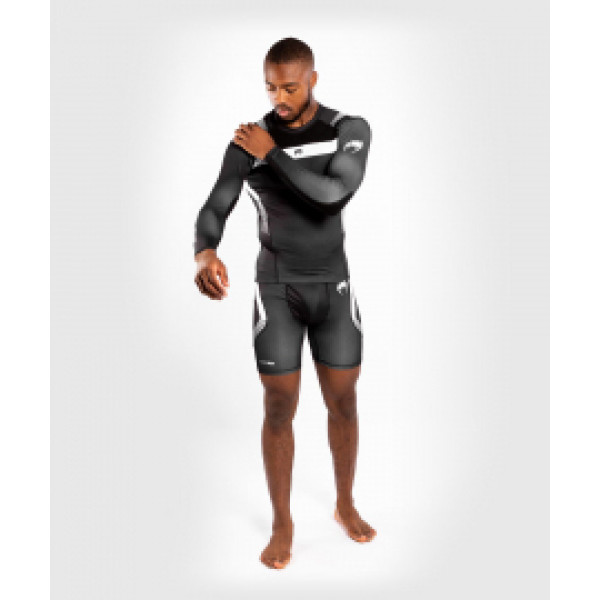 Рашгард Venum Nogi 3.0 Long Sleeves Rashguard Black White