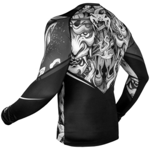 Рашгард Venum Devil Rashguard Long Sleeves White Black