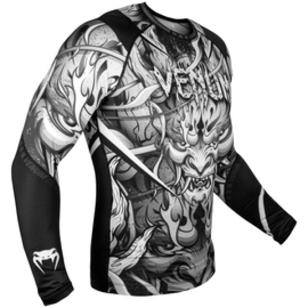 Рашгард Venum Devil Rashguard Long Sleeves White Black
