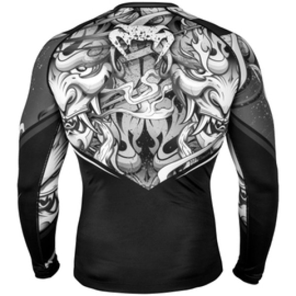 Рашгард Venum Devil Rashguard Long Sleeves White Black
