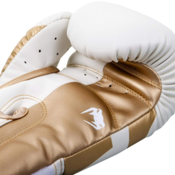 Боксерские перчатки Venum Elite Boxing Gloves White Gold
