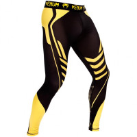 Компрессионные штаны Venum Technical Spats Black Yellow