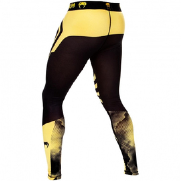 Компрессионные штаны Venum Technical Spats Black Yellow