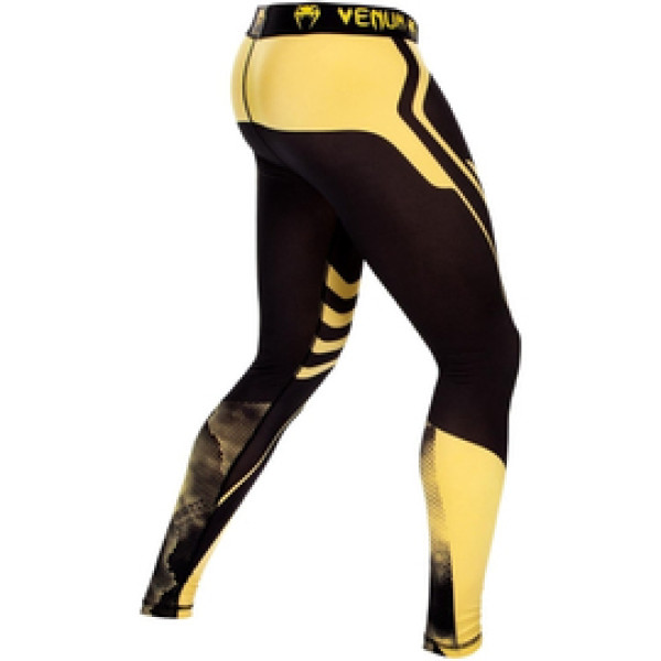 Компрессионные штаны Venum Technical Spats Black Yellow