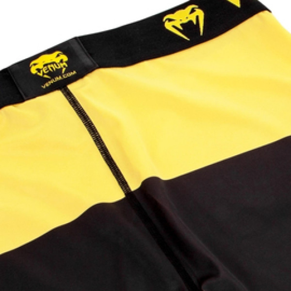 Компрессионные штаны Venum Technical Spats Black Yellow