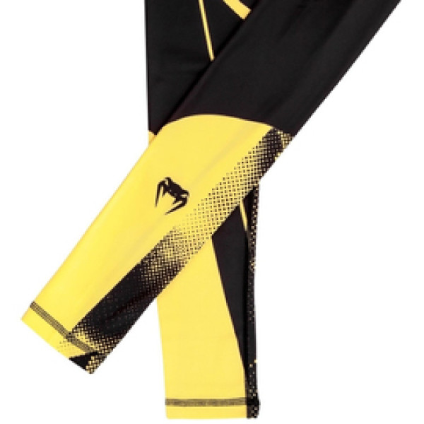 Компрессионные штаны Venum Technical Spats Black Yellow