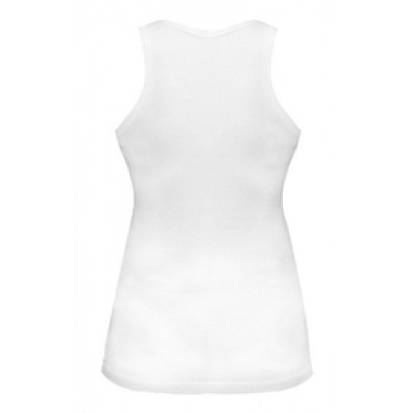 Женская майка Bad Girl Ribbed Vest White-Blue