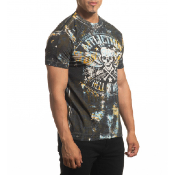 Футболка Affliction AC Wheel House A24335 Biscotti