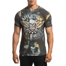 Футболка Affliction AC Wheel House A24335 Biscotti