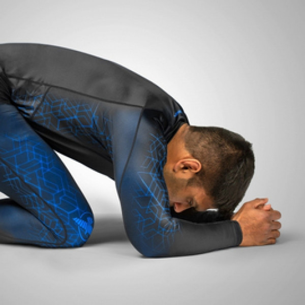 Компрессионные штаны Hayabusa Geo Jiu Jitsu Spats Blue