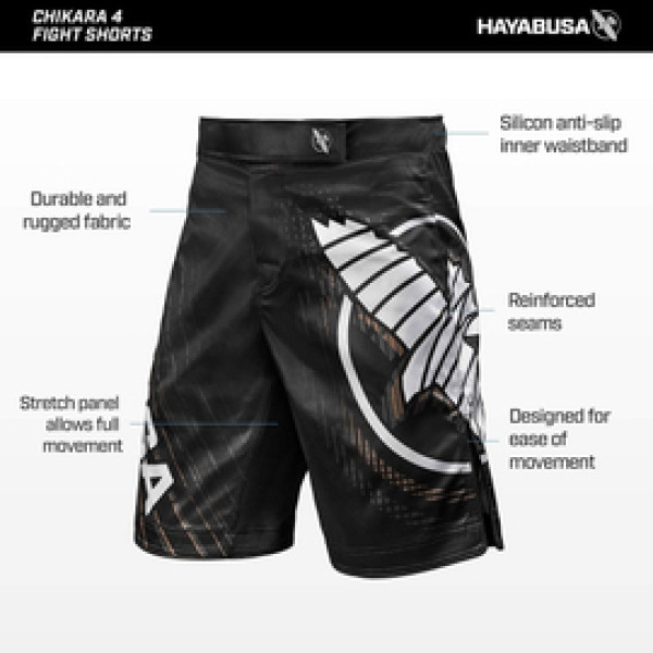 Шорты Hayabusa Chikara 4 Fight Shorts - Black