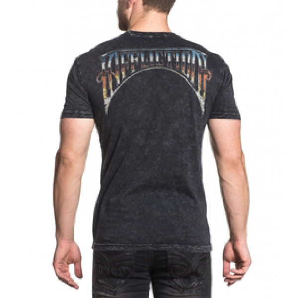 Футболка Affliction A Frame Chrome SS Tee Black