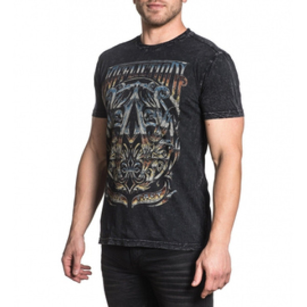 Футболка Affliction A Frame Chrome SS Tee Black