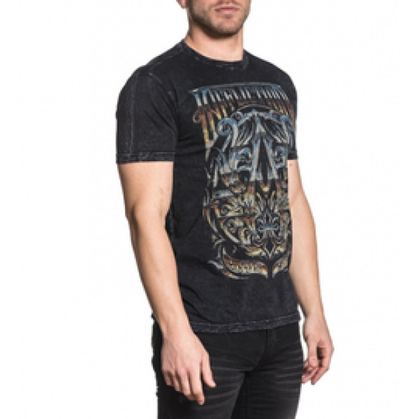 Футболка Affliction A Frame Chrome SS Tee Black