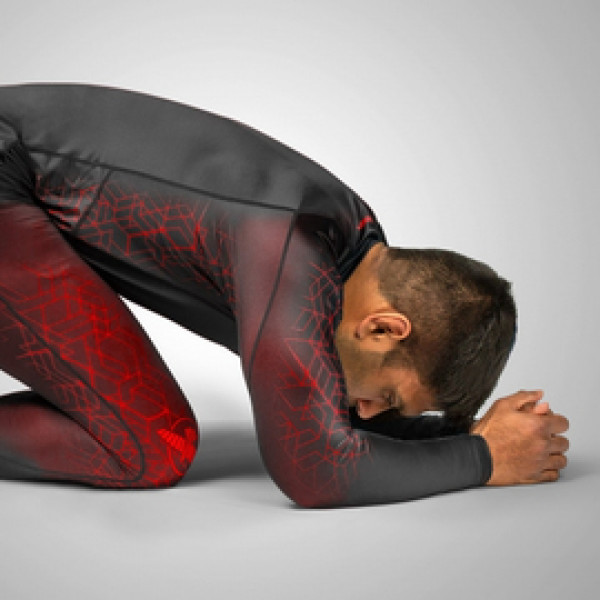 Компрессионные штаны Hayabusa Geo Jiu Jitsu Spats Red