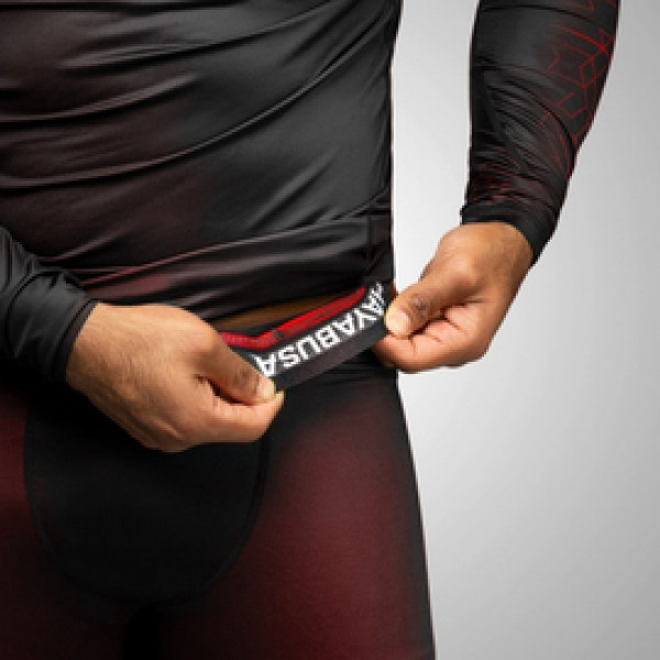Компрессионные штаны Hayabusa Geo Jiu Jitsu Spats Red