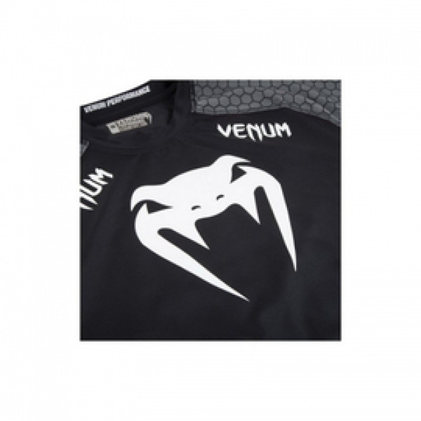 Рашгард Venum Absolute Short Sleeves Black Grey