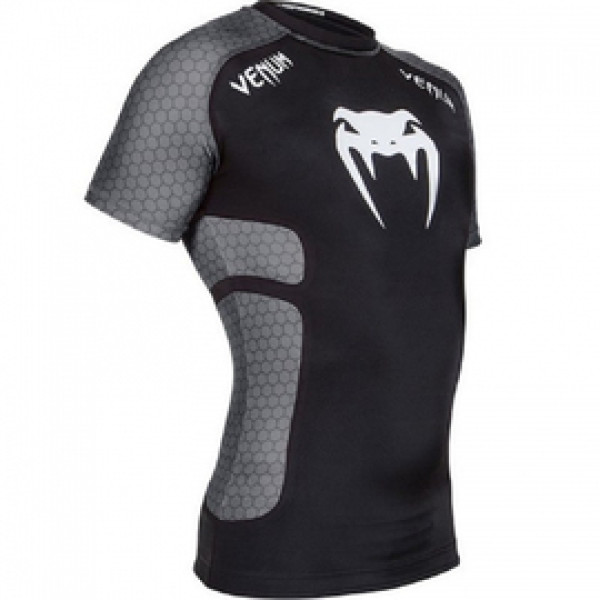 Рашгард Venum Absolute Short Sleeves Black Grey