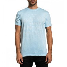Футболка Affliction Full Throttle Sky Blue Pigment Dye