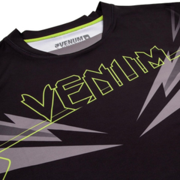 Футболка Venum Sharp 3.0 Dry Tech T-shirt Black Yellow