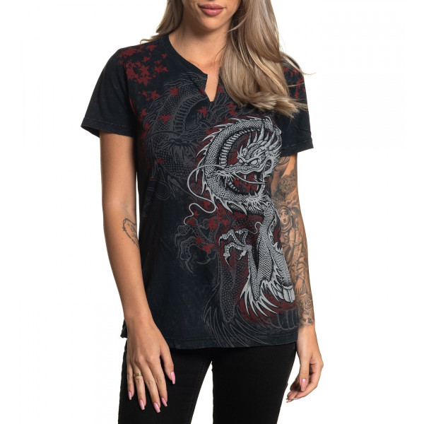 Женская футболка Affliction Dragon