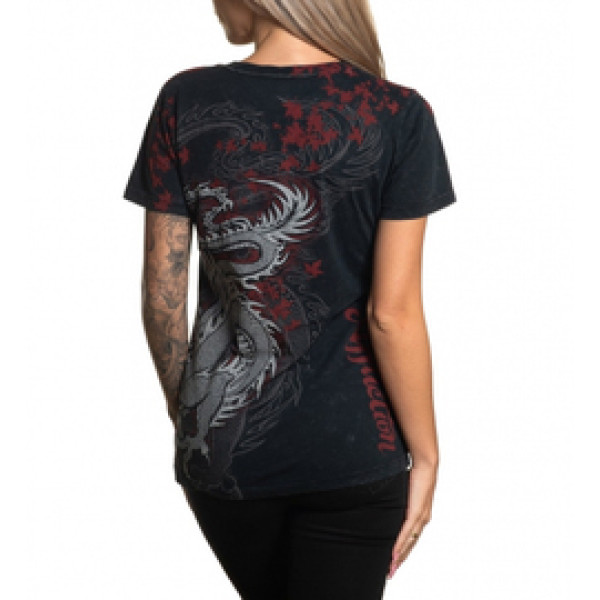 Женская футболка Affliction Dragon