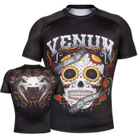 Рашгард Venum Santa Muerte 2.0 Rashguard Short Sleeves Black