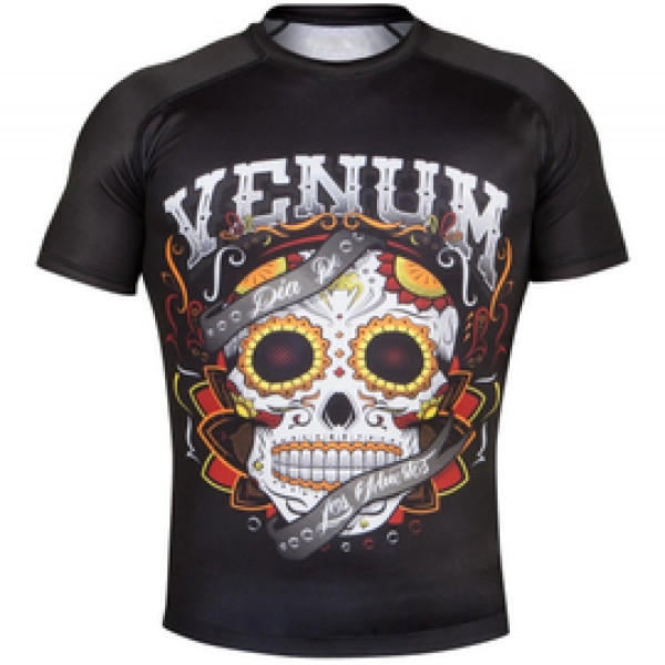 Рашгард Venum Santa Muerte 2.0 Rashguard Short Sleeves Black