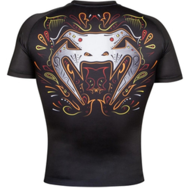 Рашгард Venum Santa Muerte 2.0 Rashguard Short Sleeves Black