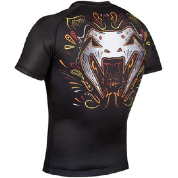Рашгард Venum Santa Muerte 2.0 Rashguard Short Sleeves Black