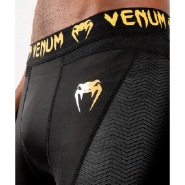 Компрессионные штаны Venum G-Fit Compression Tights Black Gold