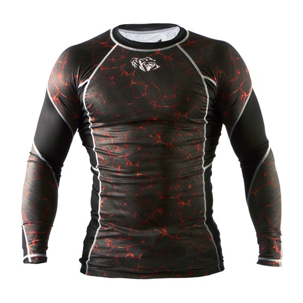 Рашгард Peresvit Immortal Silver Force Rashguard Long Sleeve Lava