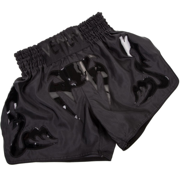 Шорты для тайского бокса Venum Bangkok Inferno Muay Thai Shorts Matte Black