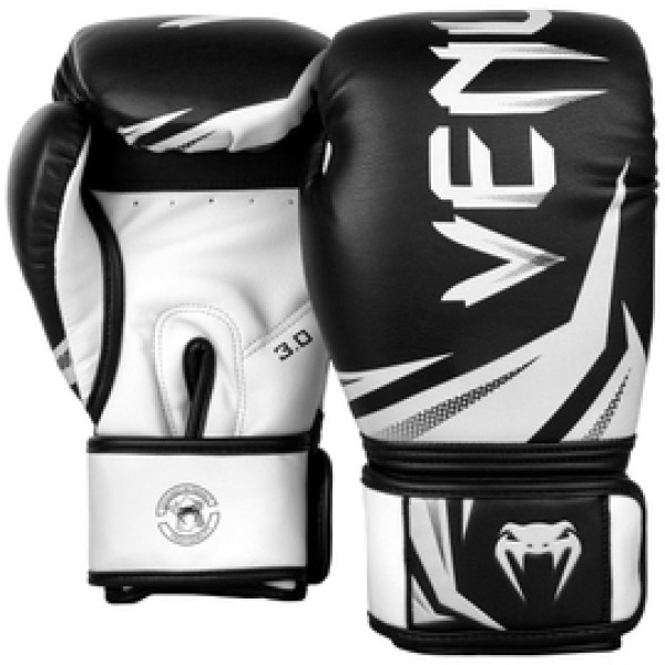 Боксерские перчатки Venum Challenger 3.0 Boxing Gloves Black White