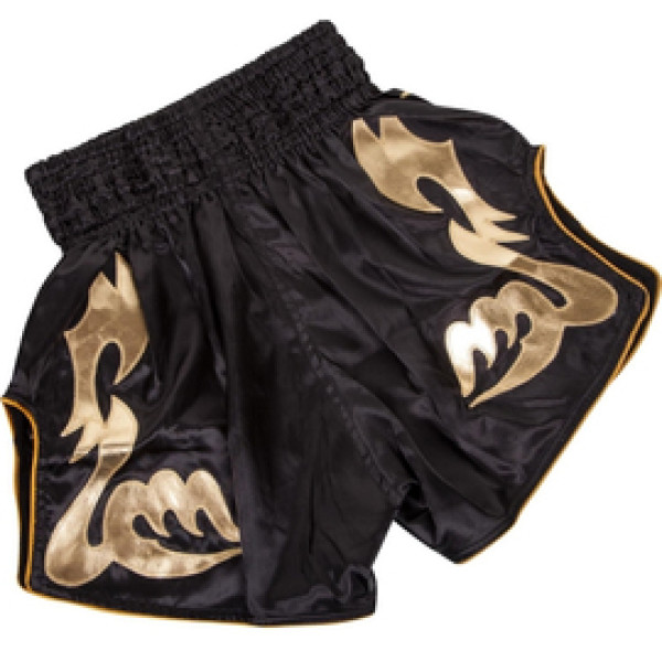 Шорты для тайского бокса Venum Inferno Muay Thai Shorts Black Gold