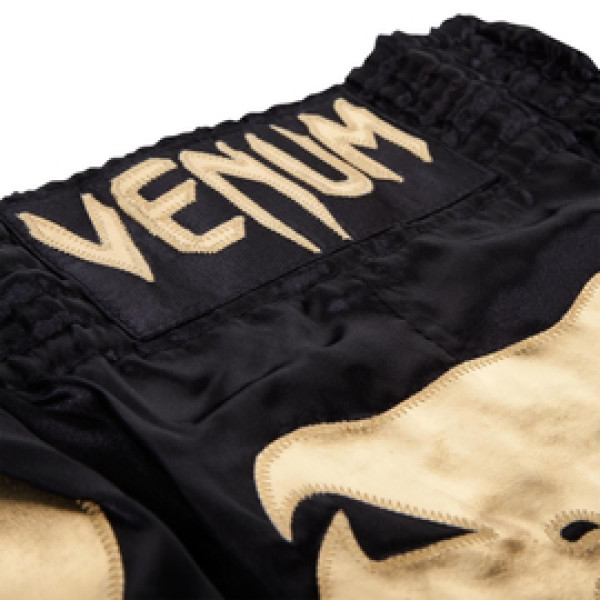 Шорты для тайского бокса Venum Inferno Muay Thai Shorts Black Gold