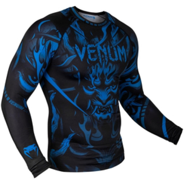 Рашгард Venum Devil Rashguard Long Sleeves Blue Black