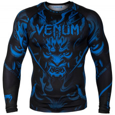 Рашгард Venum Devil Rashguard Long Sleeves Blue Black
