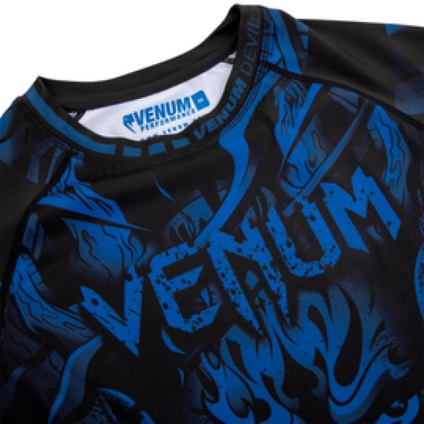 Рашгард Venum Devil Rashguard Long Sleeves Blue Black