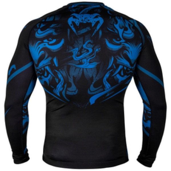 Рашгард Venum Devil Rashguard Long Sleeves Blue Black