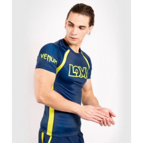 Рашгард Venum Origins Rashguard Short Sleeves Loma Edition Blue Yellow