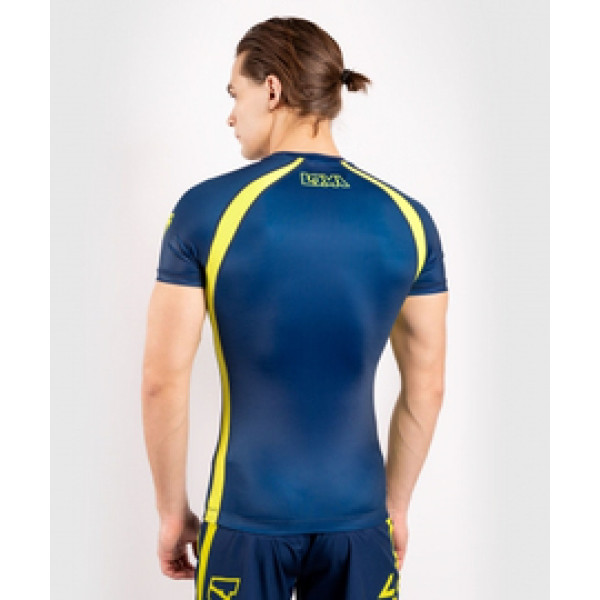 Рашгард Venum Origins Rashguard Short Sleeves Loma Edition Blue Yellow