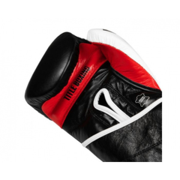 Боксерские перчатки Title GEL E-Series Training Gloves Black White
